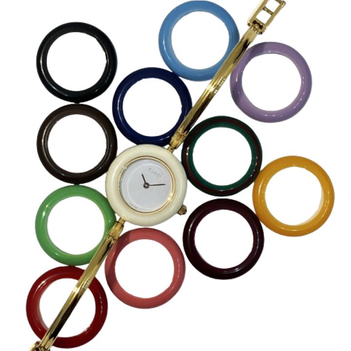 【GUCCI/グッチ】チェンジベゼル 12色 11 12.2 QZ 腕時計